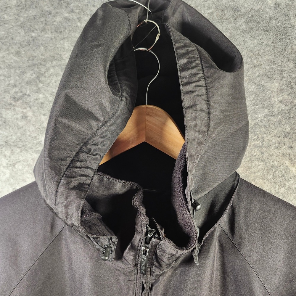 Pacific Trail Men Black Fleece Lined Hooded Parka Jacket XL Full Zip Windbreaker - Picture 10 of 16